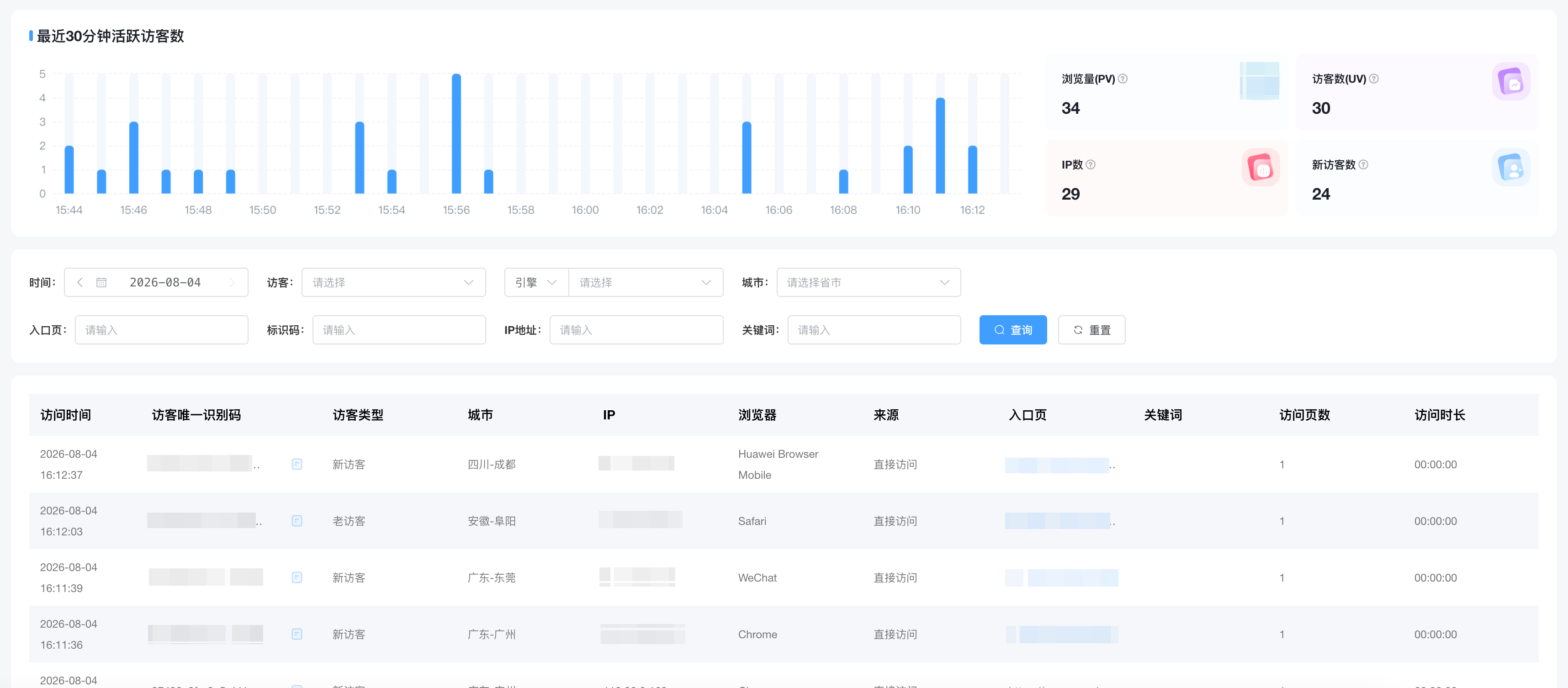 访问明细